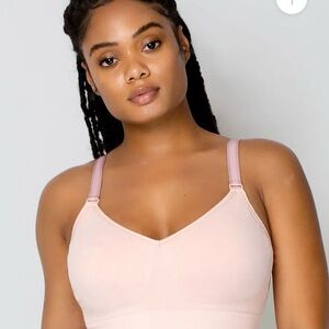 Curvy Couture Blush Mesh Bralette
